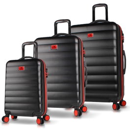 Zoozie Bags Juego de Maletas de 3 Piezas Negro